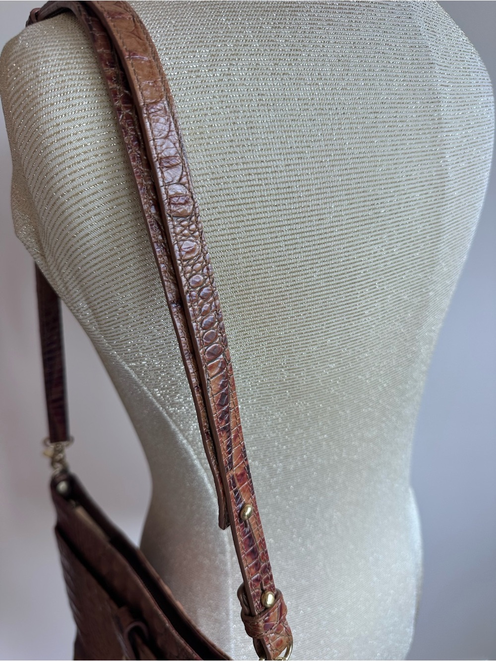 Brahmin Leather Crossbody Shoulder Bag in Pecan Melbourne - Picture 7 of 16